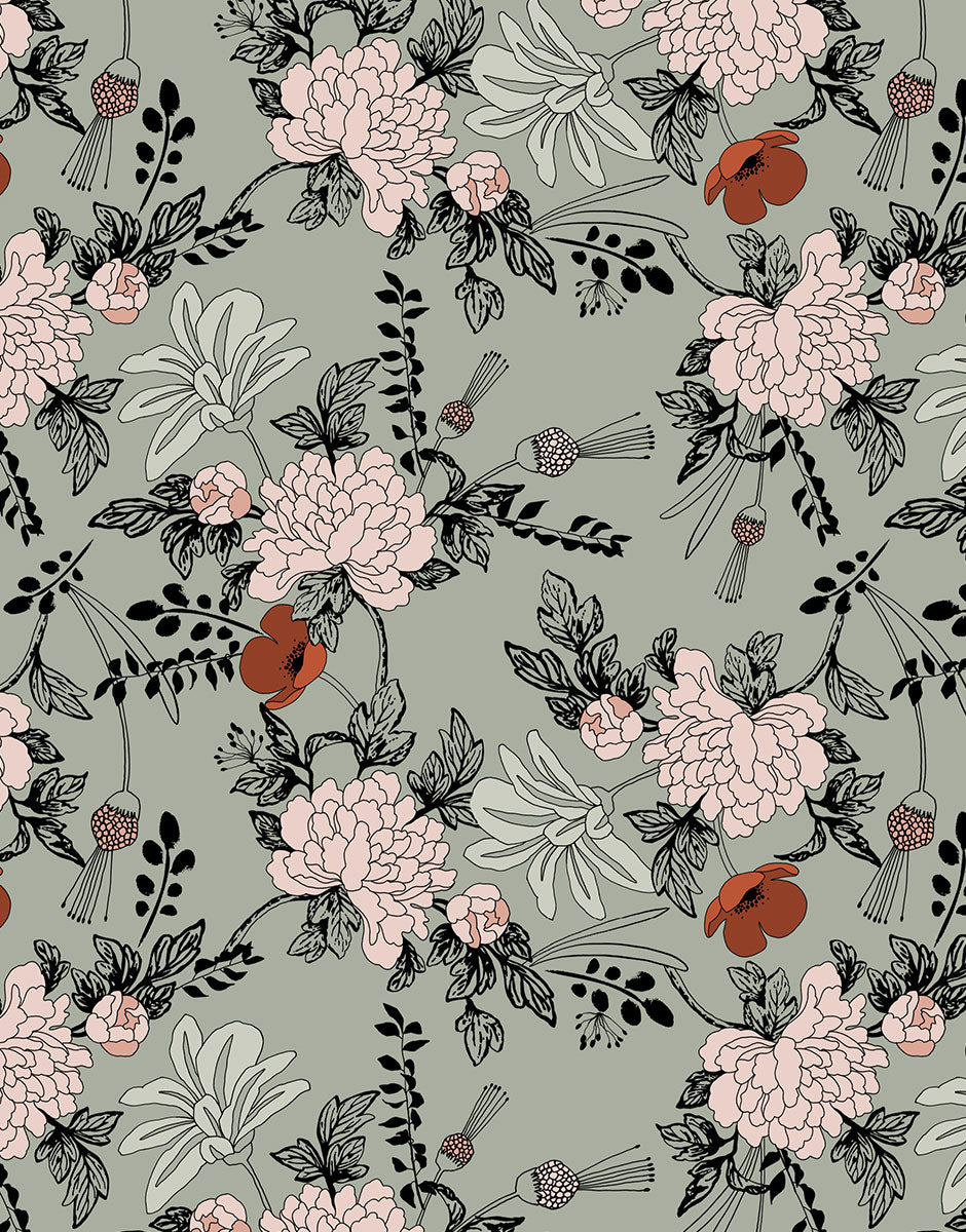 Minikane Minikane Baby Doll Body Sacha - Luxury Roses - Pearls & Swines