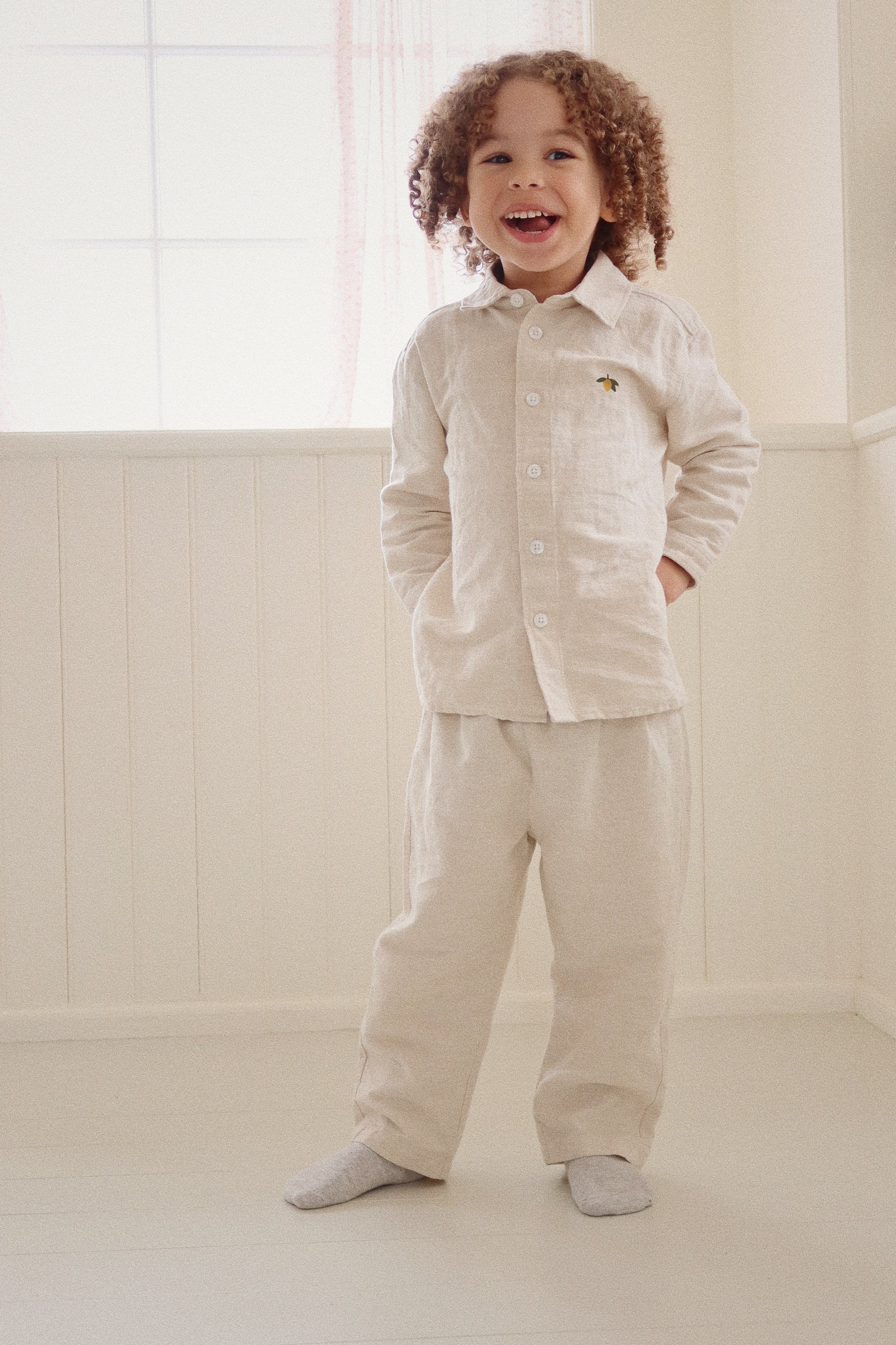 Konges Sløjd Konges Sløjd - Leonie Pants OCS - Nature - Pearls & Swines