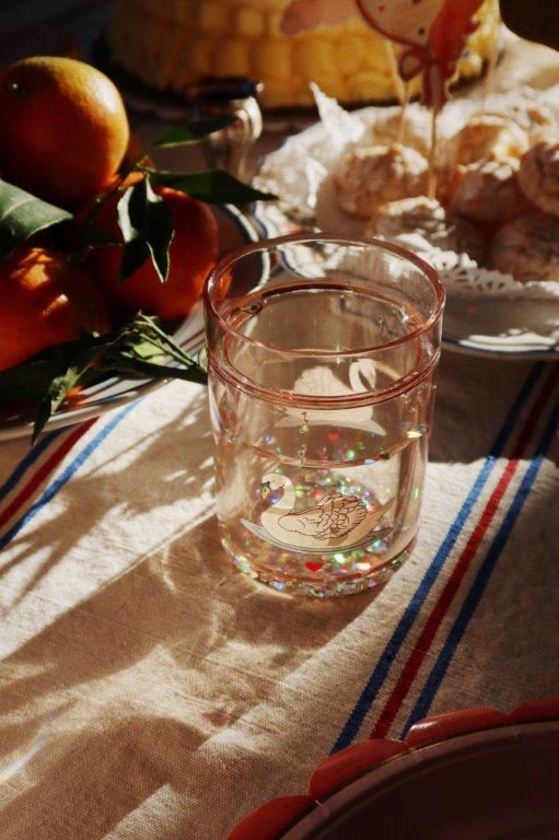 Konges Sløjd Konges Sløjd 2-Pack Glitter Cups - Swan Off-White - Pearls & Swines