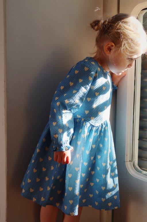 Konges Sløjd Konges Sløjd Vida Dress - Aisuru Blue - Pearls & Swines