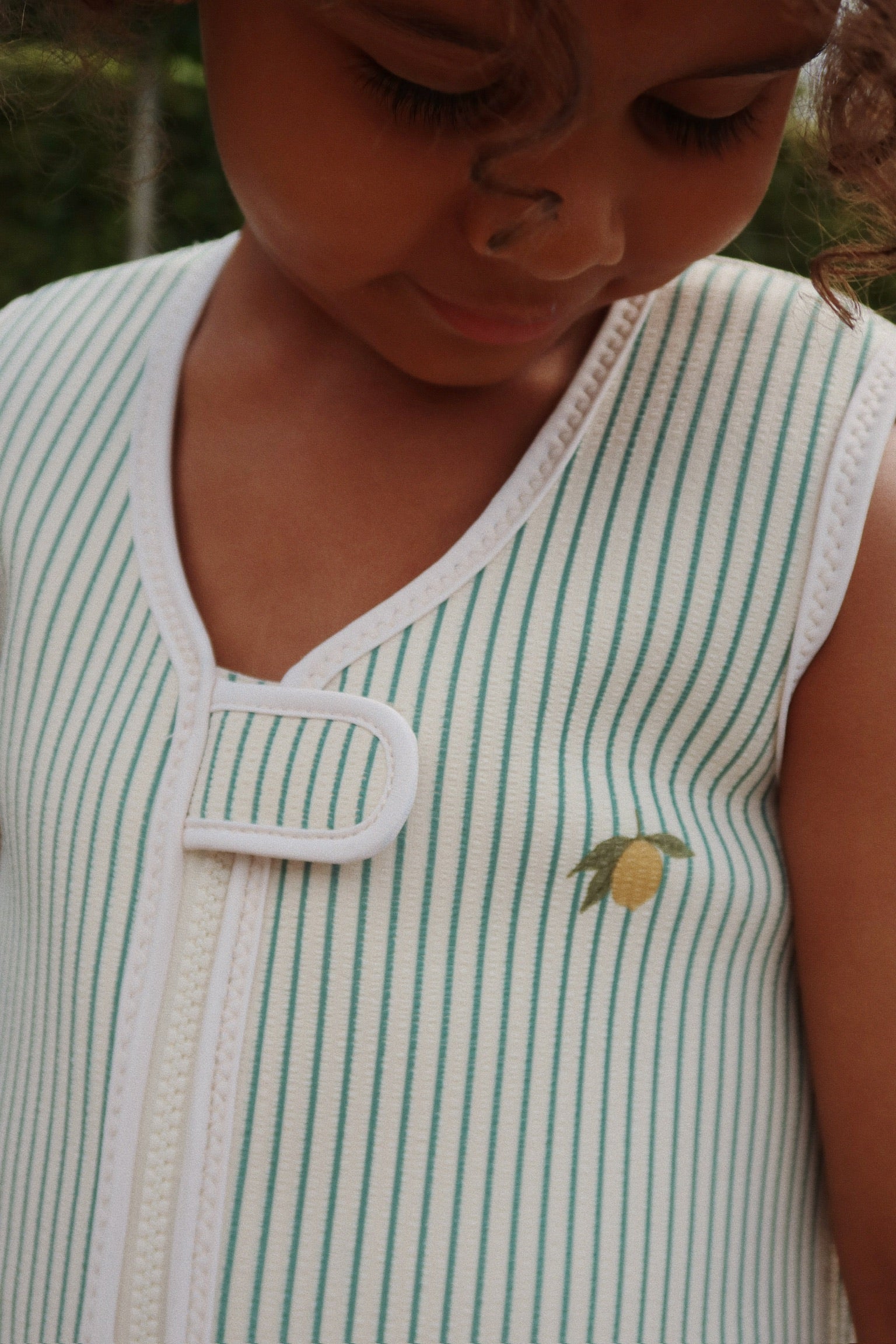 Konges Sløjd Konges Sløjd - Ellis Swim Vest - Tea Stripe - Pearls & Swines