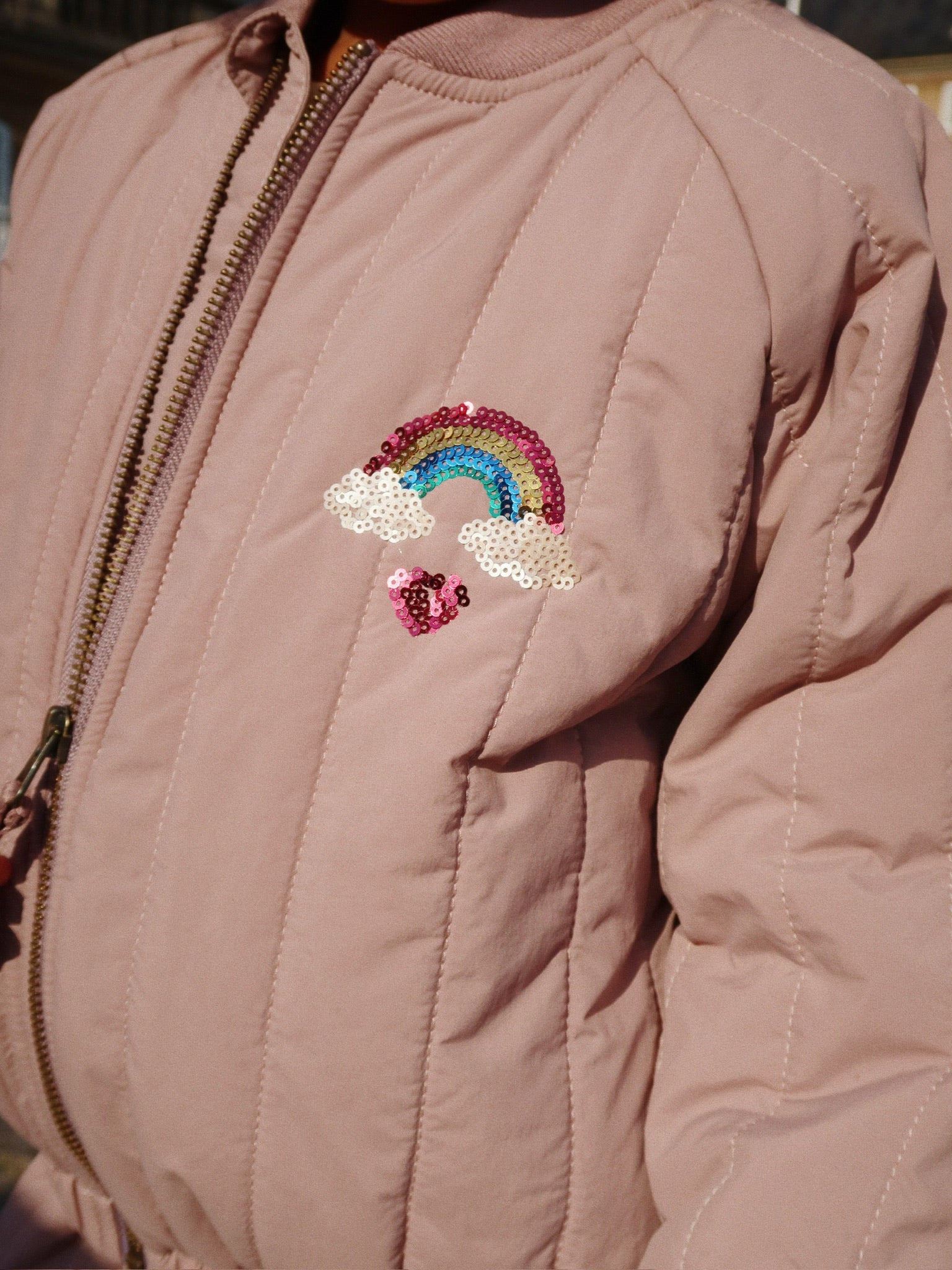 Konges Sløjd Konges Sløjd - Juno Sequin Bomber Jacket - Twilight Mauve - Pearls & Swines