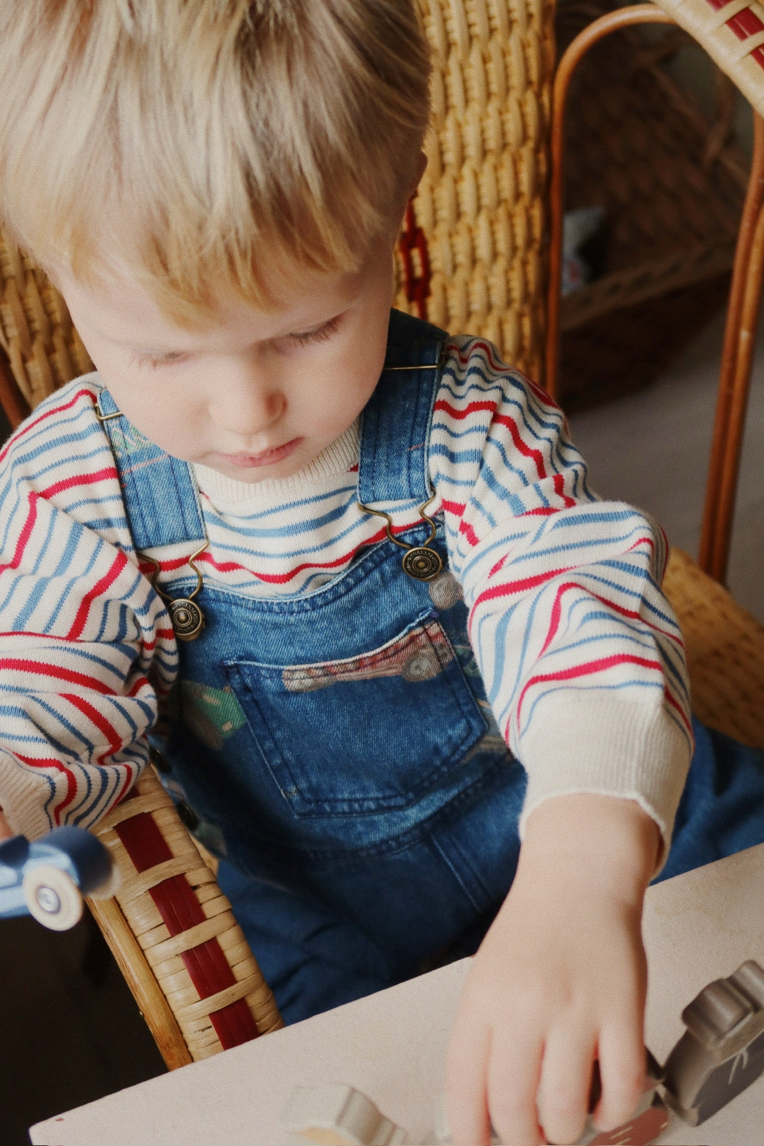 Konges Sløjd Konges Sløjd - Manis Knit sweater - Antique Stripe - Pearls & Swines