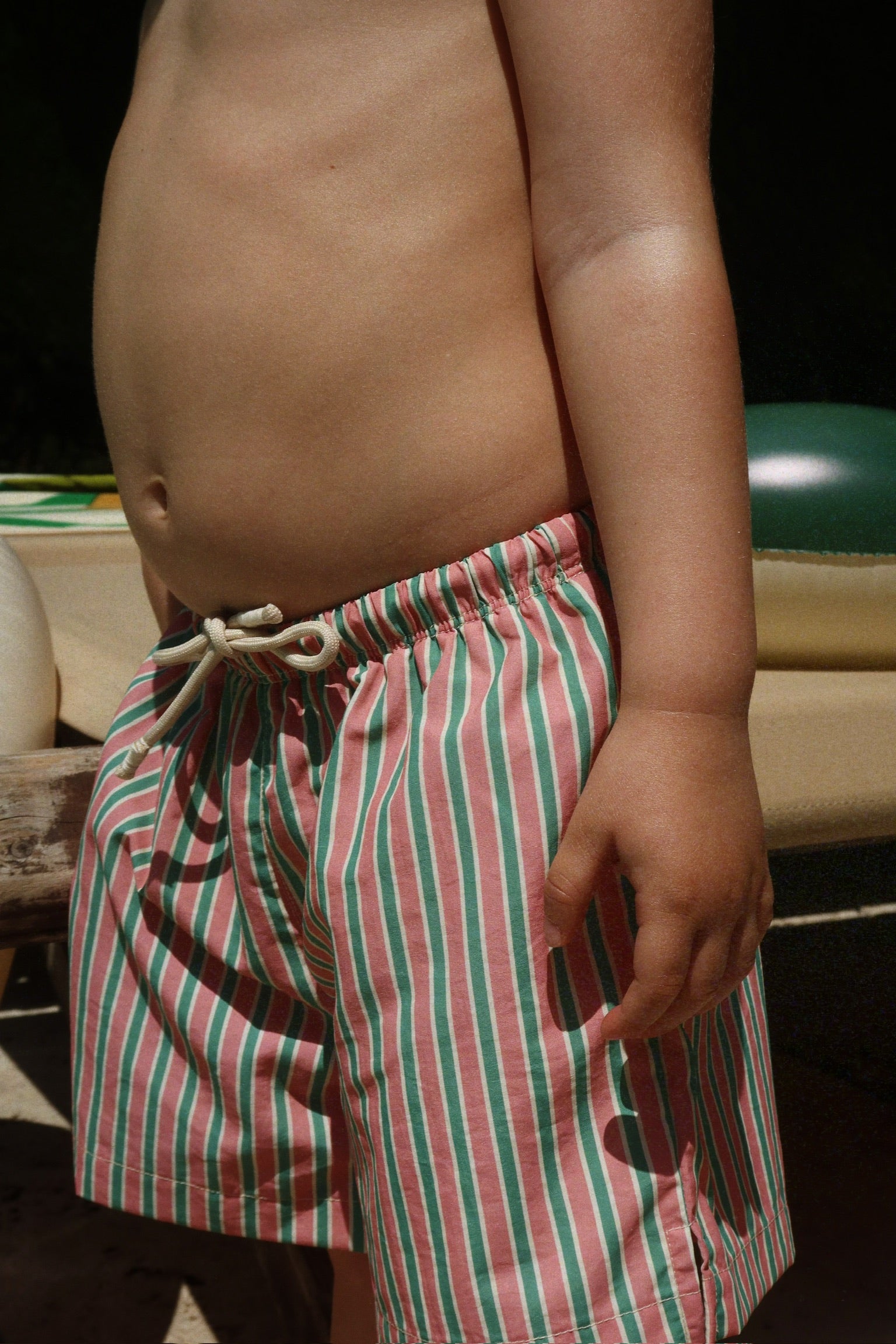 Konges Sløjd Konges Sløjd - Asnou Swim shorts GRS - Blush Stripe - Pearls & Swines