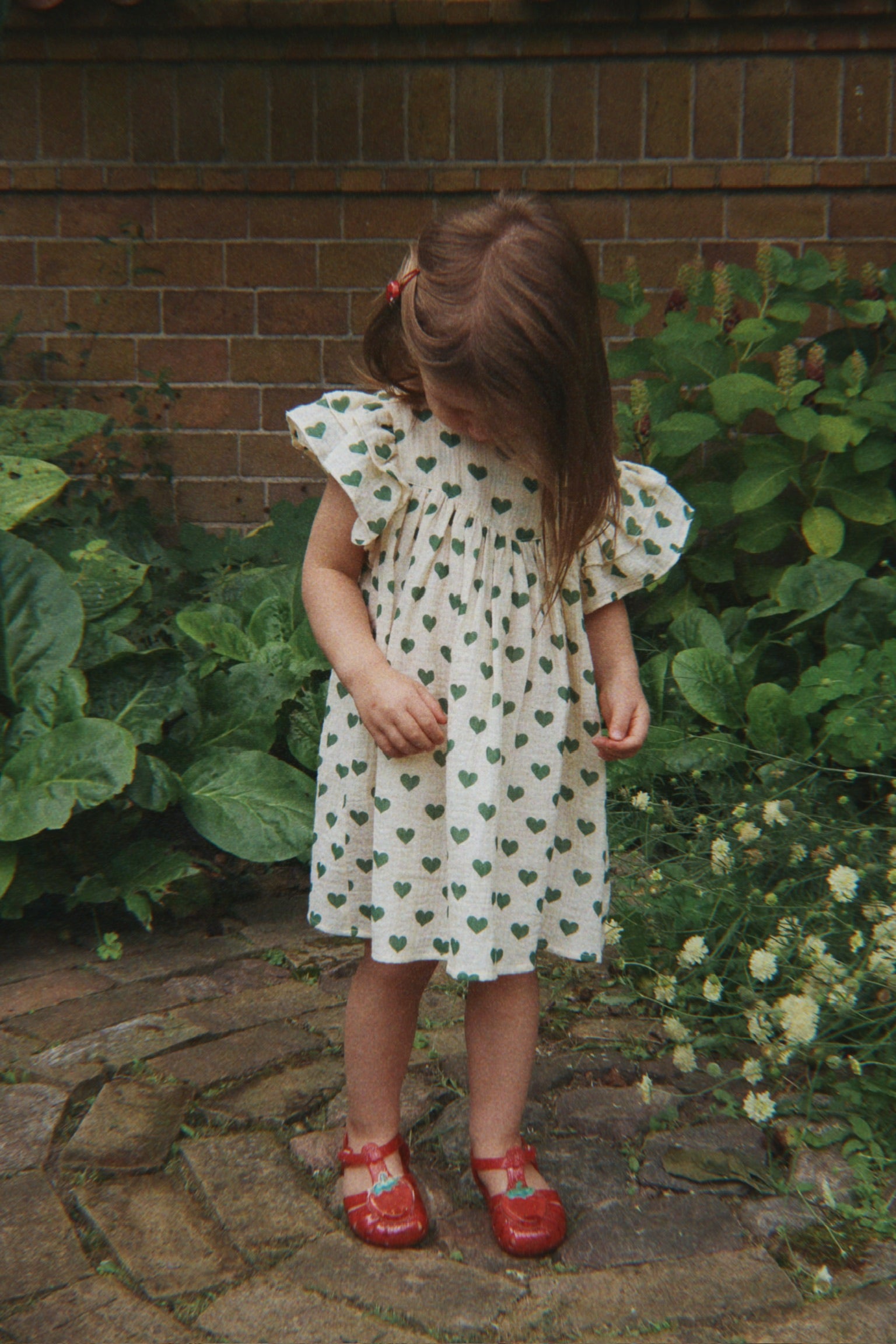 Konges Sløjd Konges Sløjd - Coco Dress GOTS - Amour Verde - Pearls & Swines