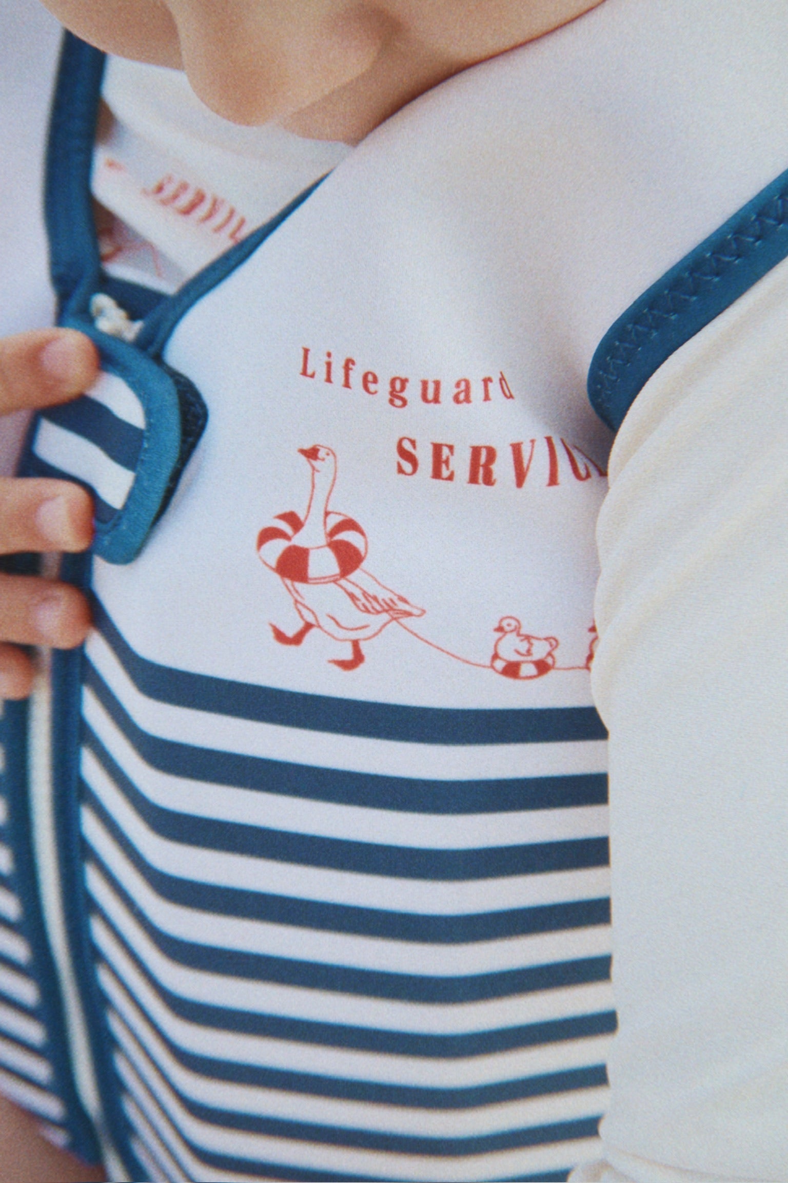 Konges Sløjd Konges Sløjd - Ellis Swim Vest - Marin Stripe - Pearls & Swines