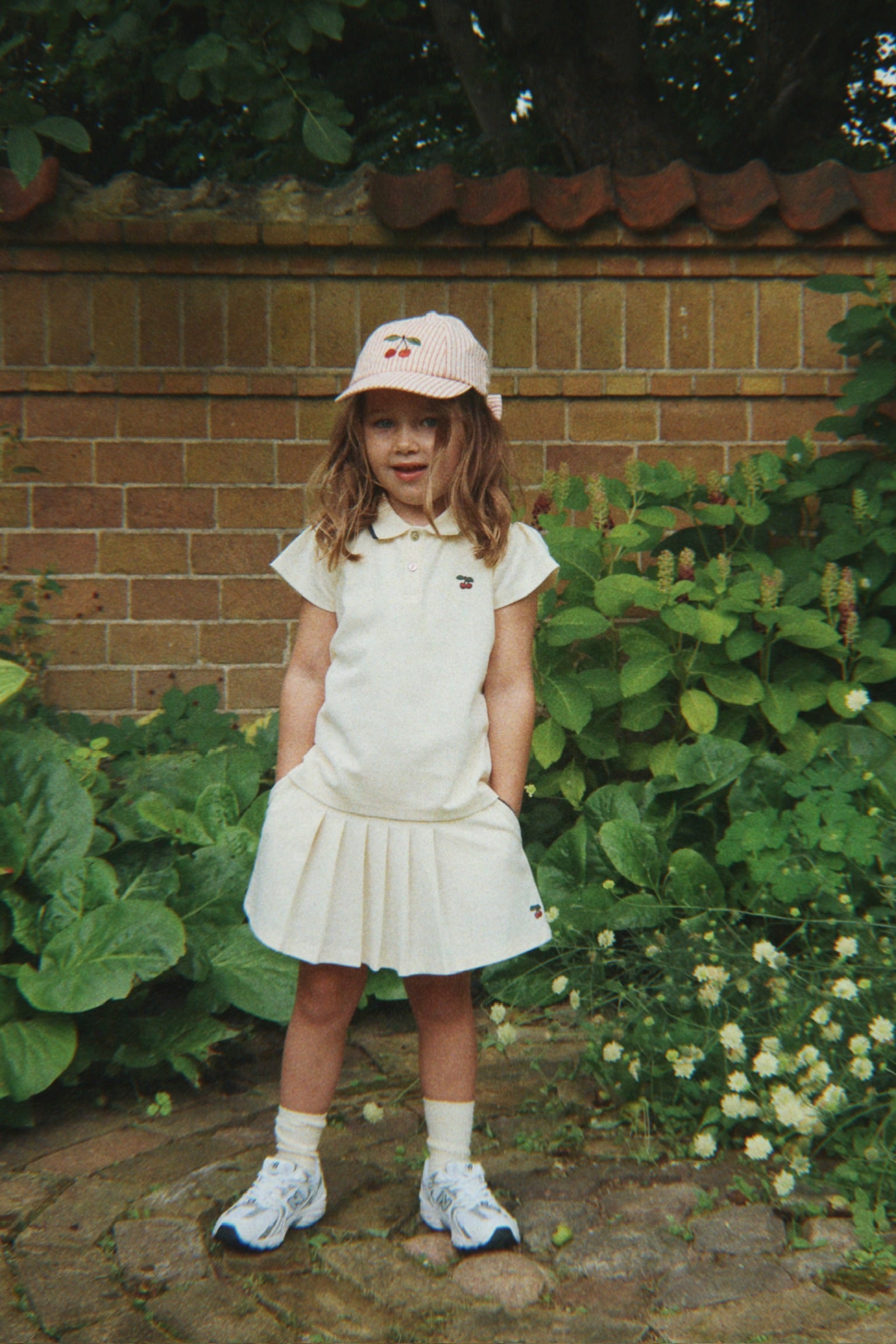 Konges Sløjd Konges Sløjd - Florita Polo Shirt OCS - Antique White - Pearls & Swines