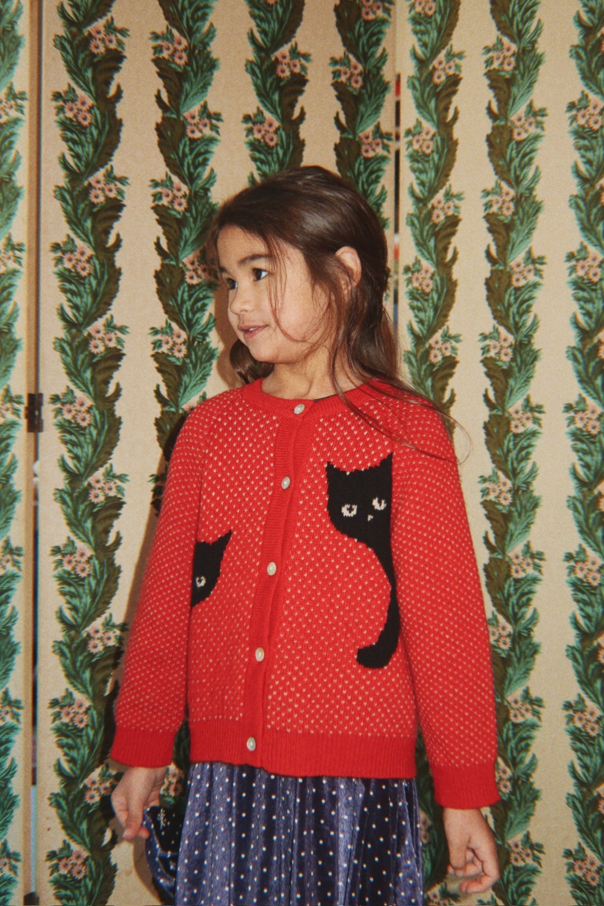 Konges Sløjd Konges Sløjd - Belou Cardigan - Cat Rouge - Pearls & Swines