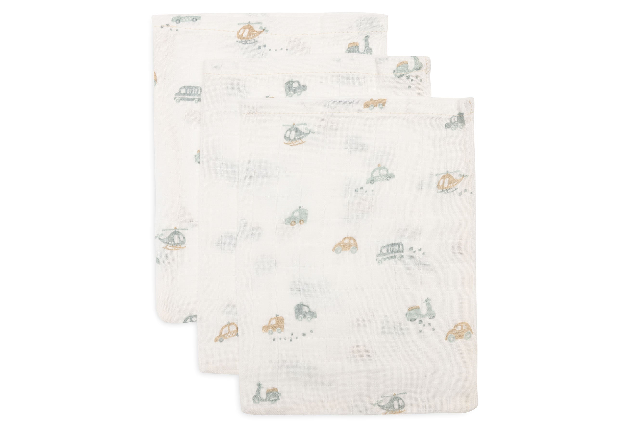 Jollein - Washcloth Muslin - On the Go - 3 Pack