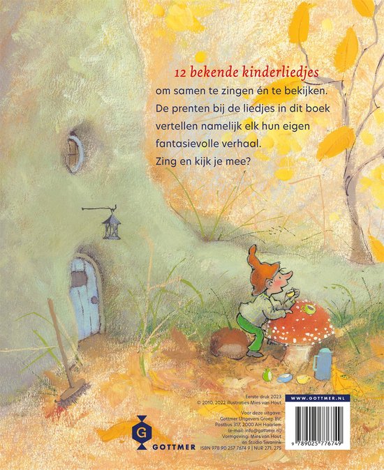 Pearls & Swines Op een grote paddenstoel - Kinderliedjes - Kartonboek - Pearls & Swines