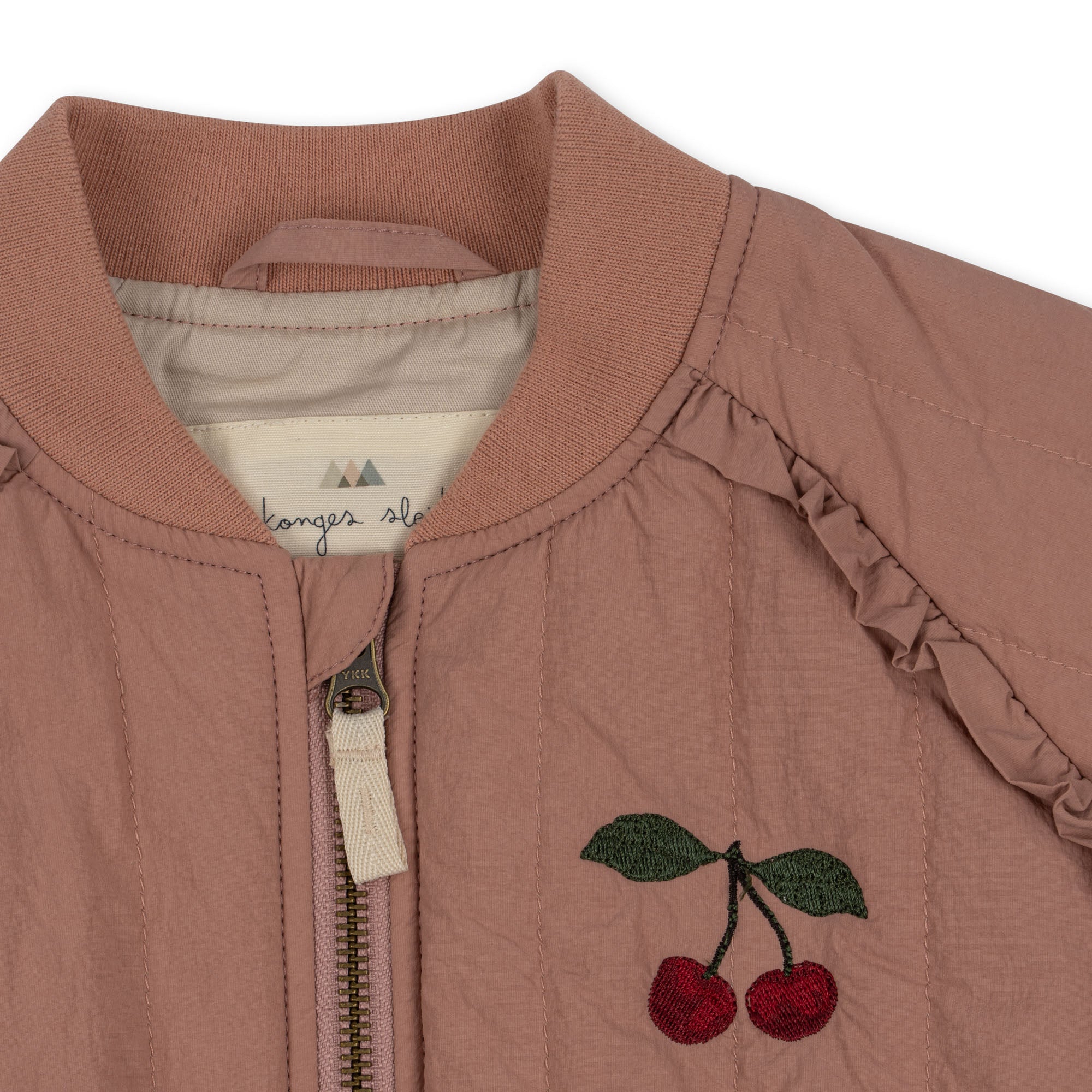 Konges Sløjd Konges Sløjd - Juno Frill Bomber Jacket - Cameo Brown - Pearls & Swines