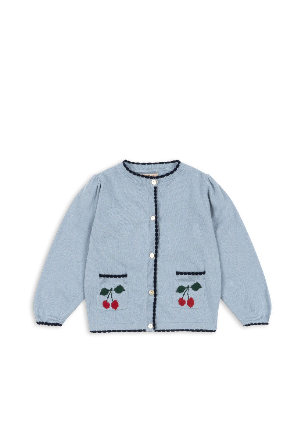 Konges Sløjd Konges Sløjd - Alexa Knit Cardigan - Blue Fog - Pearls & Swines