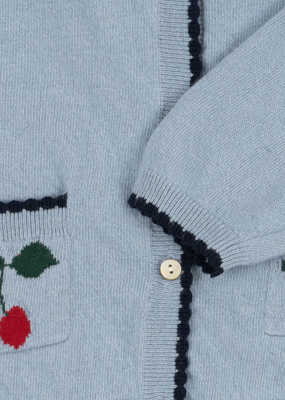 Konges Sløjd Konges Sløjd - Alexa Knit Cardigan - Blue Fog - Pearls & Swines