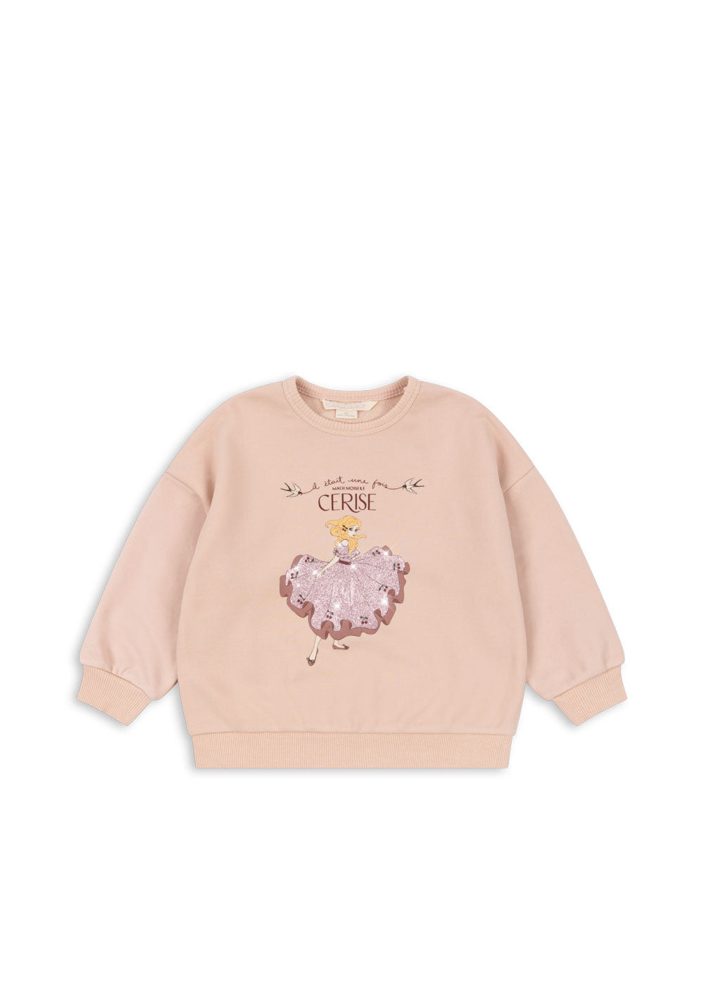 Konges Sløjd Konges Sløjd Lou Glitter Sweatshirt - Cameo Rose - Pearls & Swines
