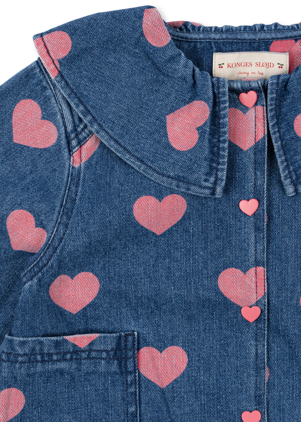 Konges Sløjd Konges Sløjd Magot Denim Shirt - Bon Coeur Pink - Pearls & Swines