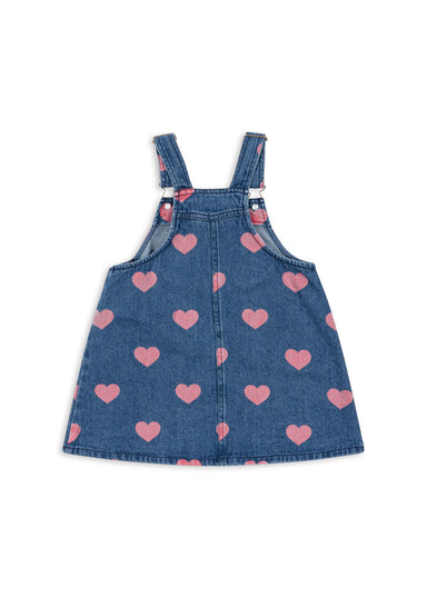 Konges Sløjd Konges Sløjd Overall Dress Gots- Bon Coeur Pink - Pearls & Swines