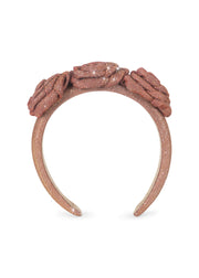 Konges Sløjd Konges Sløjd Rosie Glitter Hairbrace - Mellow Rose - Pearls & Swines