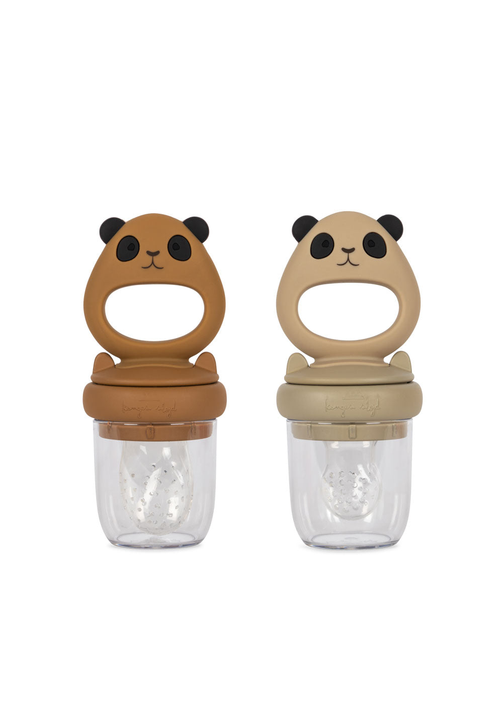 Konges Sløjd Konges Sløjd - 2pack fruit feeding pacifier - Caramel/Warm clay - Pearls & Swines