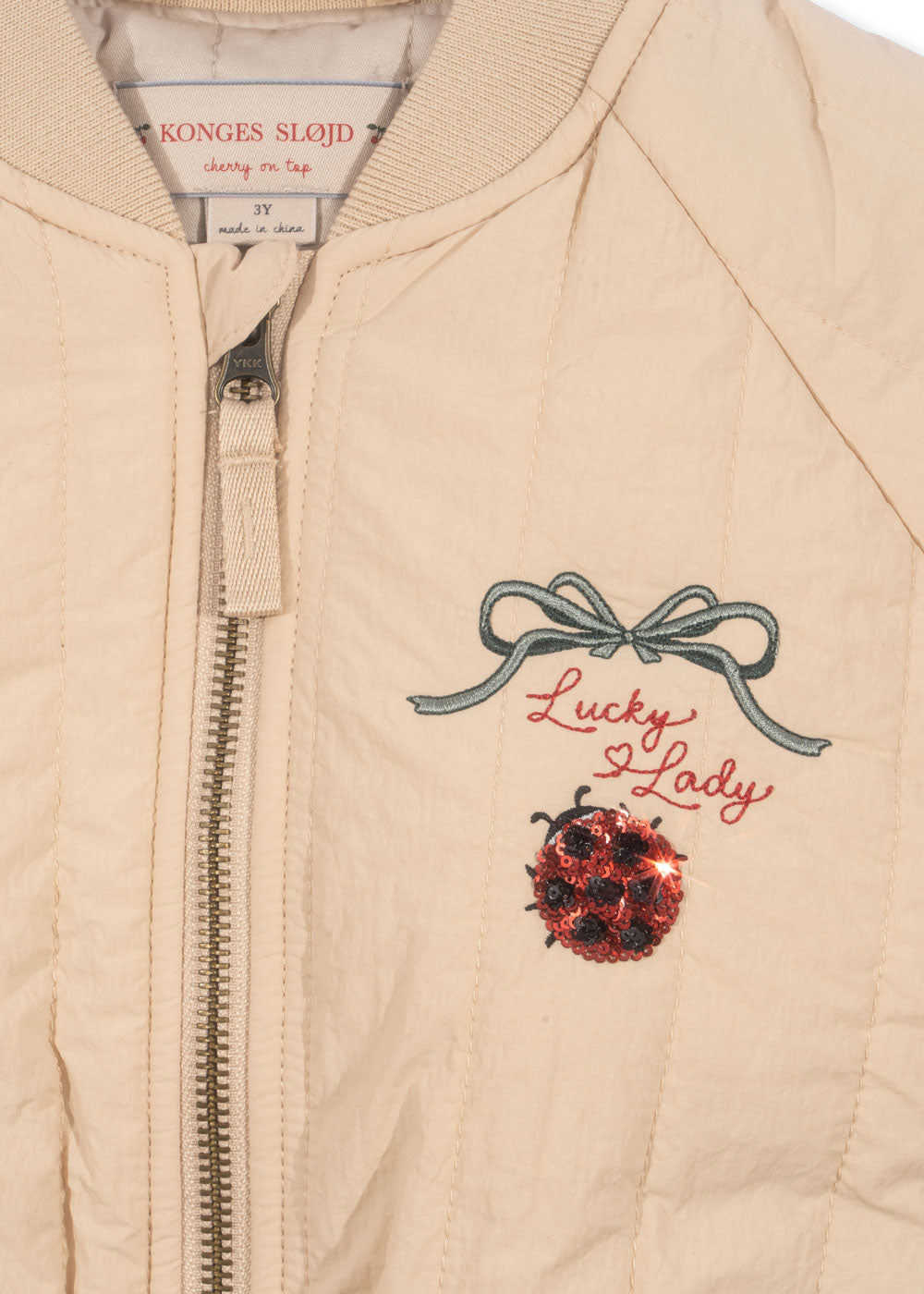 Konges Sløjd Konges Sløjd - Juno Sequin Bomber Jacket - Frappé - Pearls & Swines