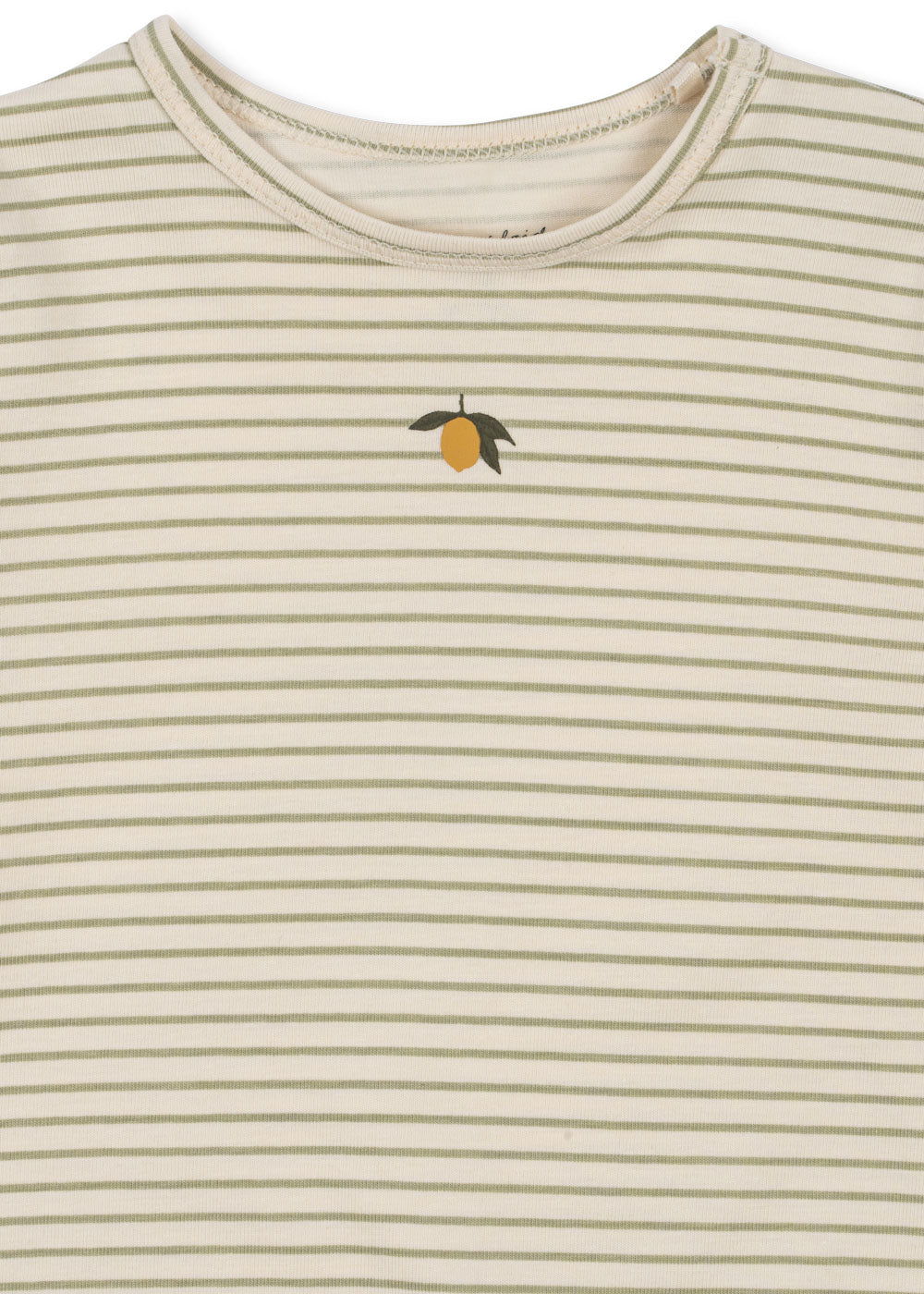 Konges Sløjd Konges Sløjd - Basic Onesie Gots - Tea Stripe - Pearls & Swines