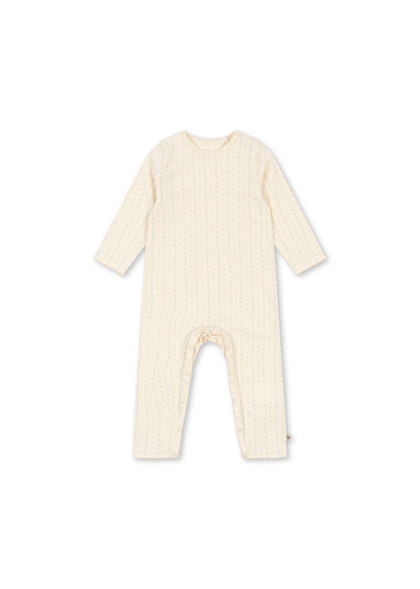 Konges Sløjd Konges Sløjd - Basic Onesie Gots - Fete de Fleur - Pearls & Swines