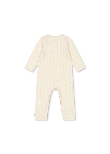 Konges Sløjd Konges Sløjd - Basic Onesie Gots - Fete de Fleur - Pearls & Swines