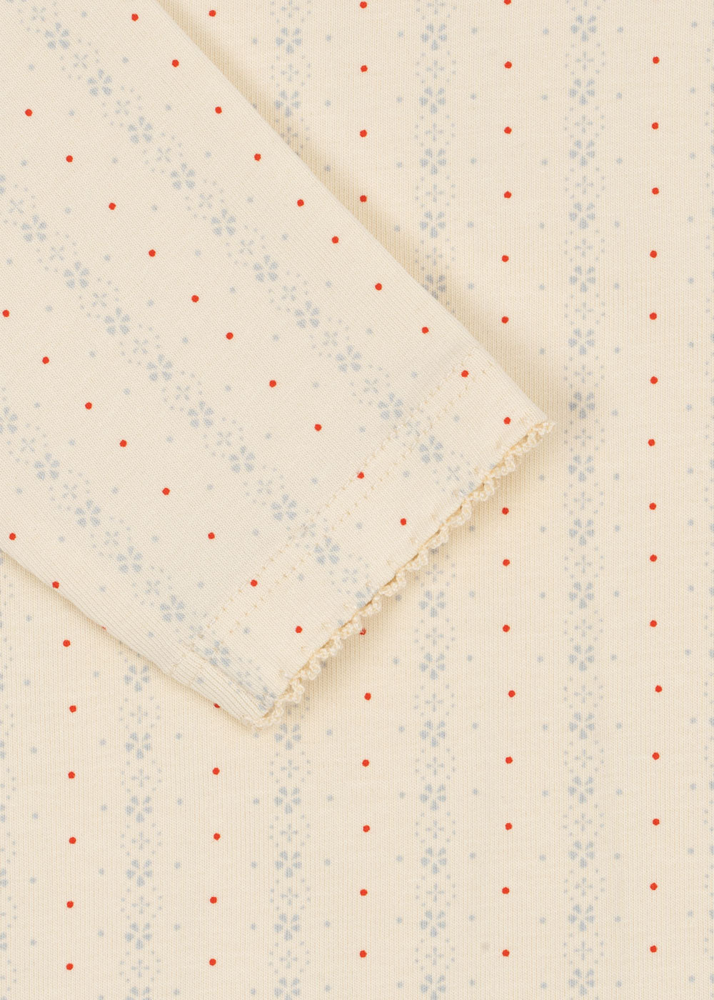 Konges Sløjd Konges Sløjd - Basic Onesie Gots - Fete de Fleur - Pearls & Swines