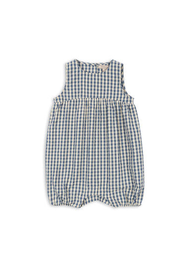 Konges Sløjd Konges Sløjd - Kim Romper Gots - Captains Blue Check - Pearls & Swines