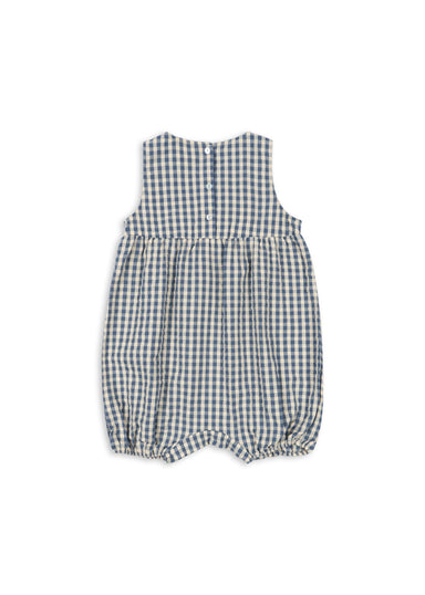 Konges Sløjd Konges Sløjd - Kim Romper Gots - Captains Blue Check - Pearls & Swines