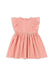 Konges Sløjd Konges Sløjd - Kim Frill Dress Gots - Flamingo Plume check - Pearls & Swines