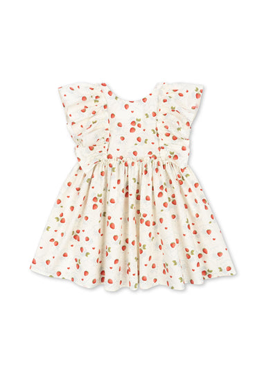 Konges Sløjd Konges Sløjd - Evia Bow Dress Gots - Marmalade - Pearls & Swines