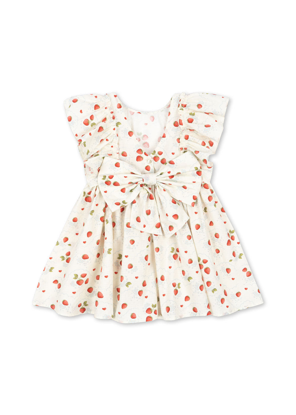 Konges Sløjd Konges Sløjd - Evia Bow Dress Gots - Marmalade - Pearls & Swines