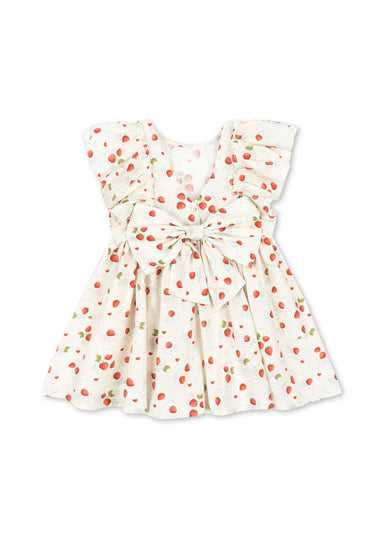 Konges Sløjd Konges Sløjd - Evia Bow Dress Gots - Marmalade - Pearls & Swines