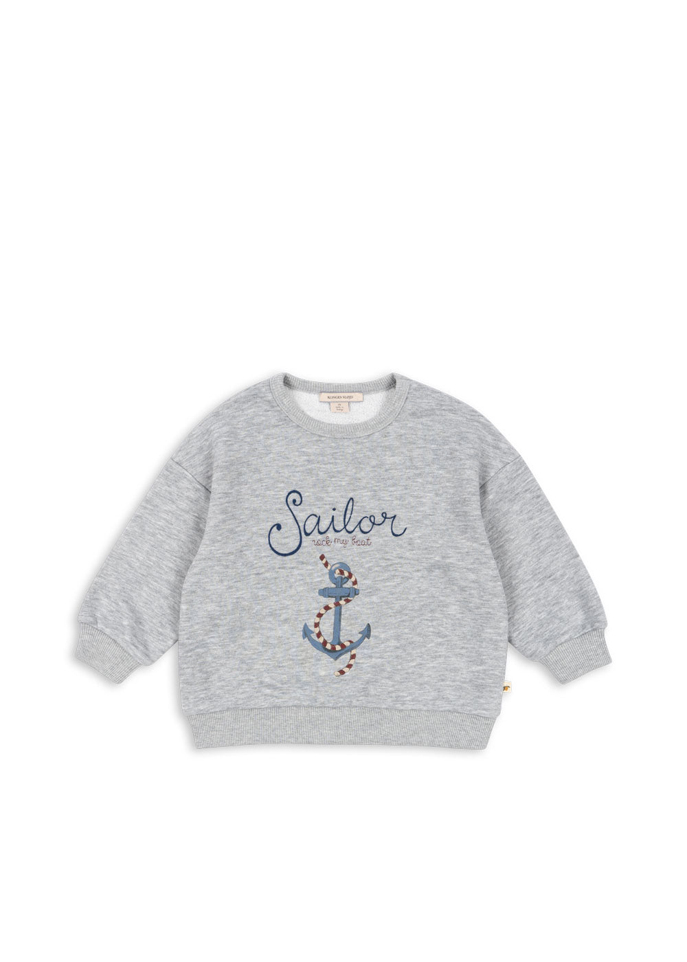 Konges Sløjd Konges Sløjd - Lou Sweatshirt Ocs - Grey Melange - Pearls & Swines