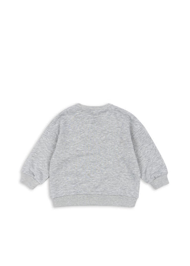 Konges Sløjd Konges Sløjd - Lou Sweatshirt Ocs - Grey Melange - Pearls & Swines