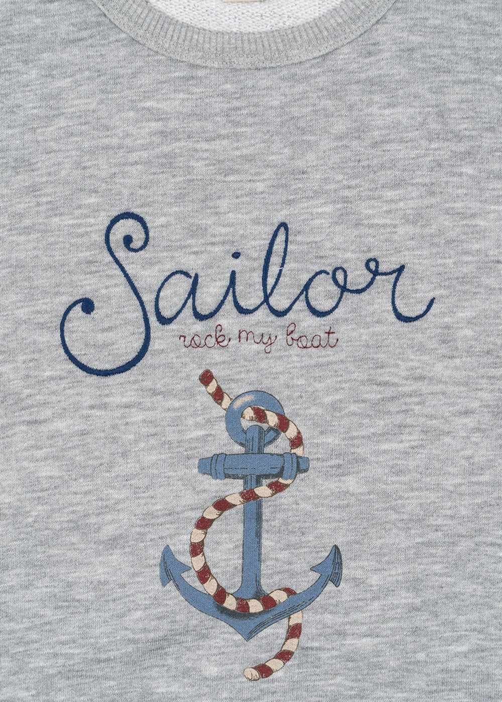 Konges Sløjd Konges Sløjd - Lou Sweatshirt Ocs - Grey Melange - Pearls & Swines