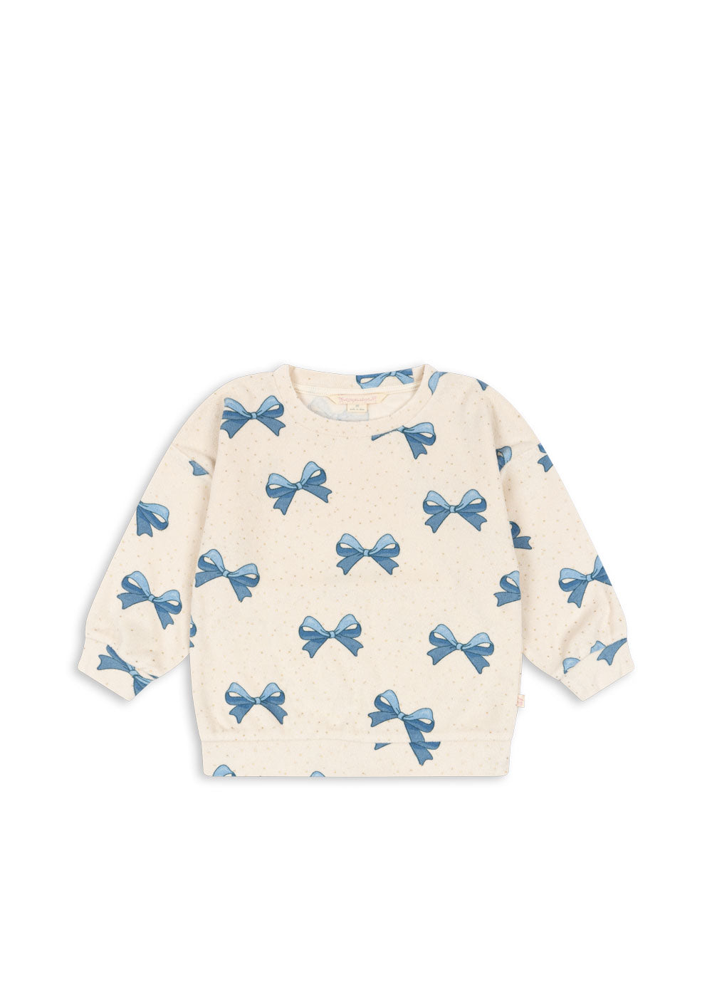 Konges Sløjd Konges Sløjd - Itty Sweatshirt Gots - Bowie Blue Gold - Pearls & Swines