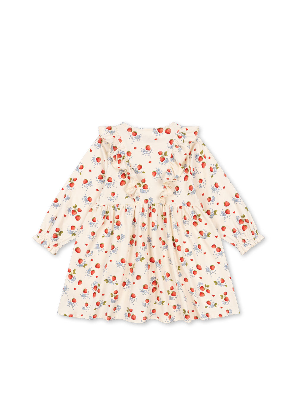 Konges Sløjd Konges Sløjd - Basic Frill Dress Gots - Marmalade - Pearls & Swines