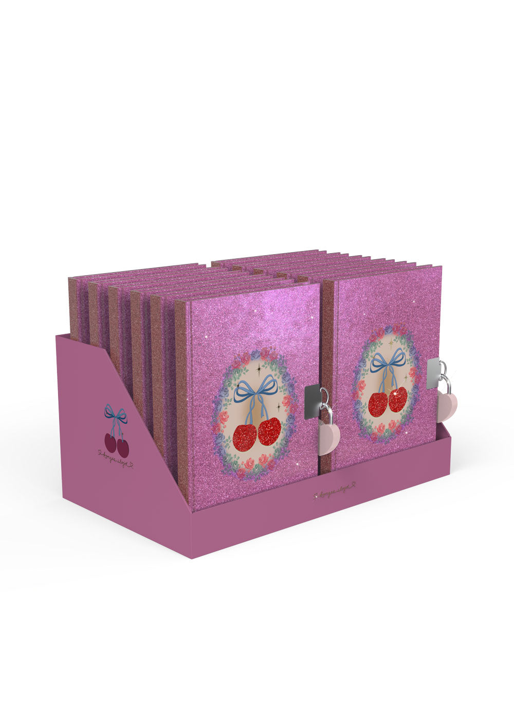 Konges Sløjd Konges Sløjd - My little diary - Cherry glitter - Pearls & Swines