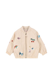 Konges Sløjd Konges Sløjd - Juno Sequin Bomber Jacket - Smoke Gray - Pearls & Swines