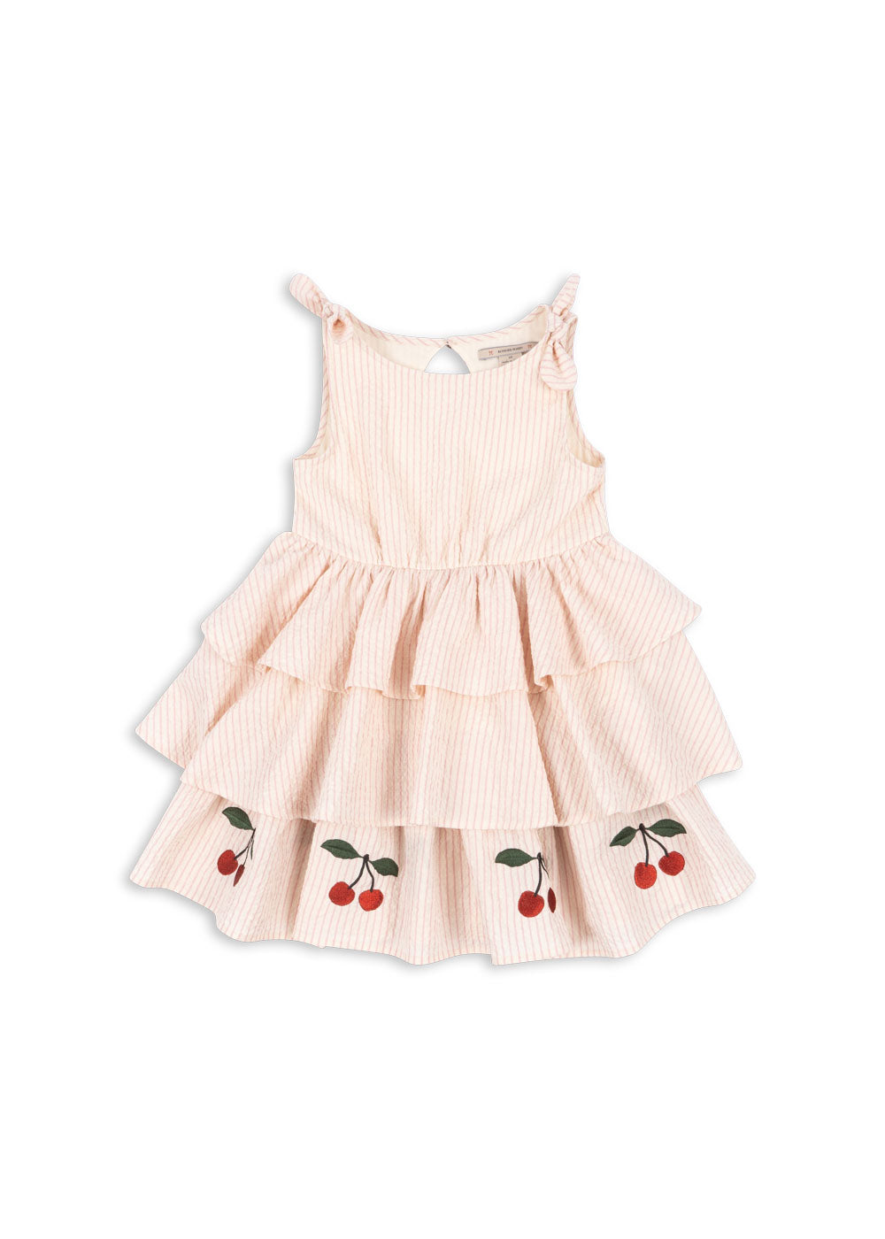 Konges Sløjd Konges Sløjd - Ellie Dress Gots - Peony Stripe - Pearls & Swines
