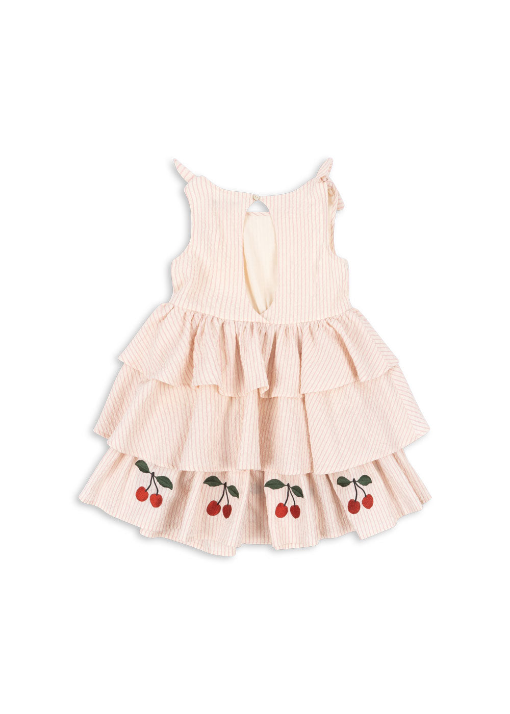 Konges Sløjd Konges Sløjd - Ellie Dress Gots - Peony Stripe - Pearls & Swines