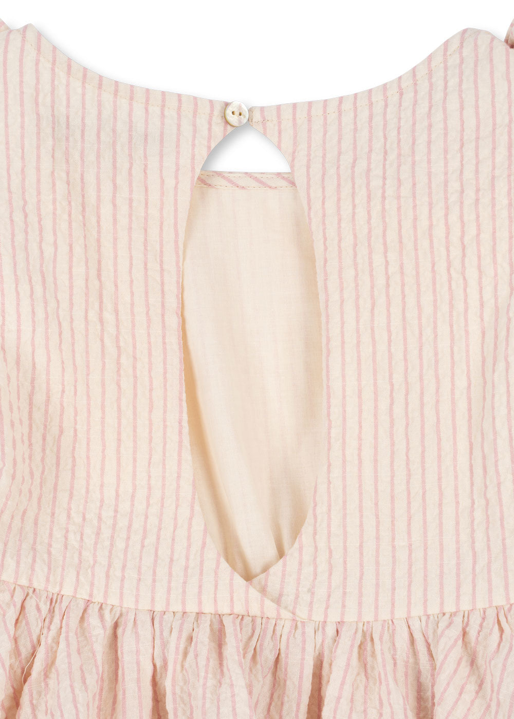 Konges Sløjd Konges Sløjd - Ellie Dress Gots - Peony Stripe - Pearls & Swines