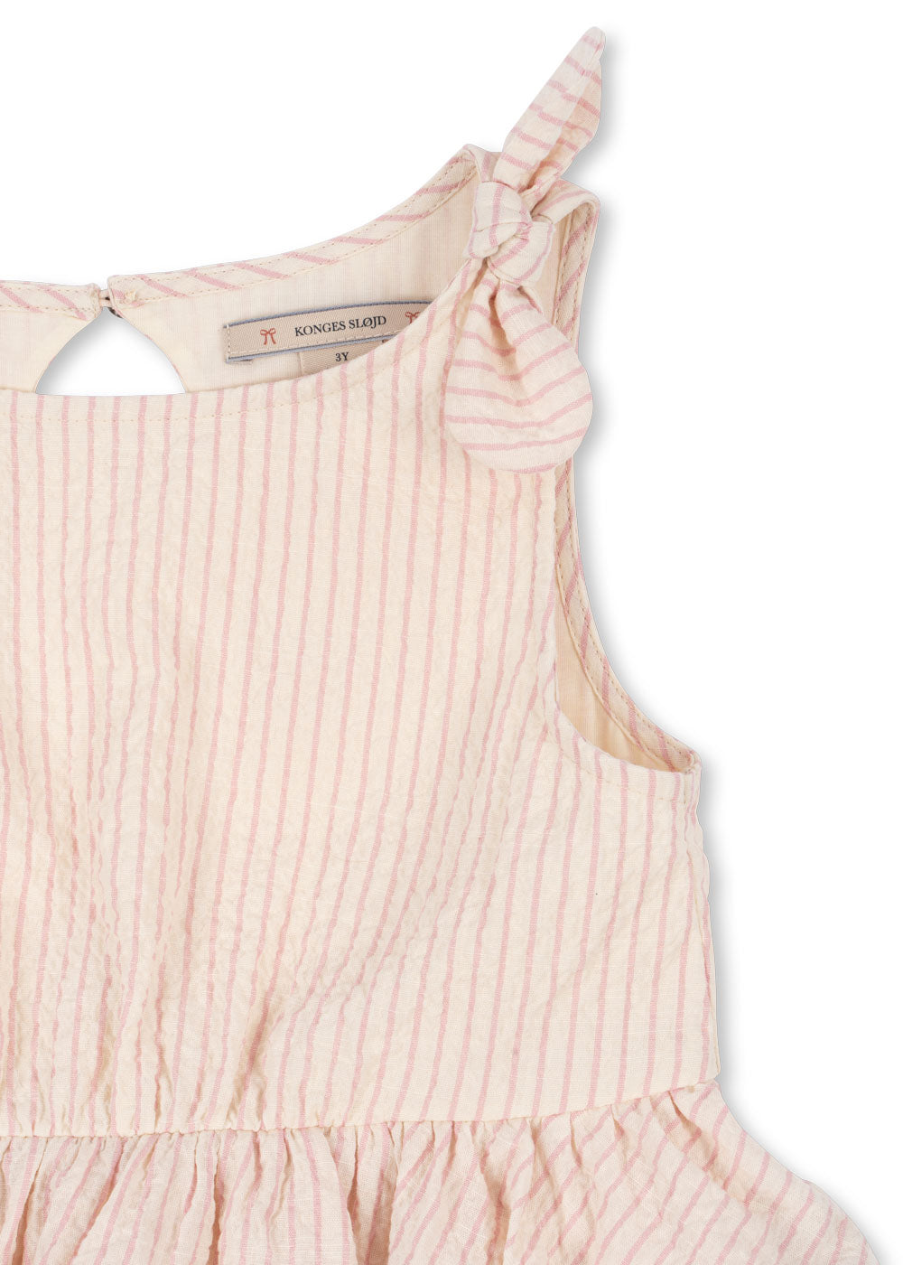 Konges Sløjd Konges Sløjd - Ellie Dress Gots - Peony Stripe - Pearls & Swines