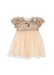Konges Sløjd Konges Sløjd - Starla Puff Sleeve Dress - Gold Blush - Pearls & Swines