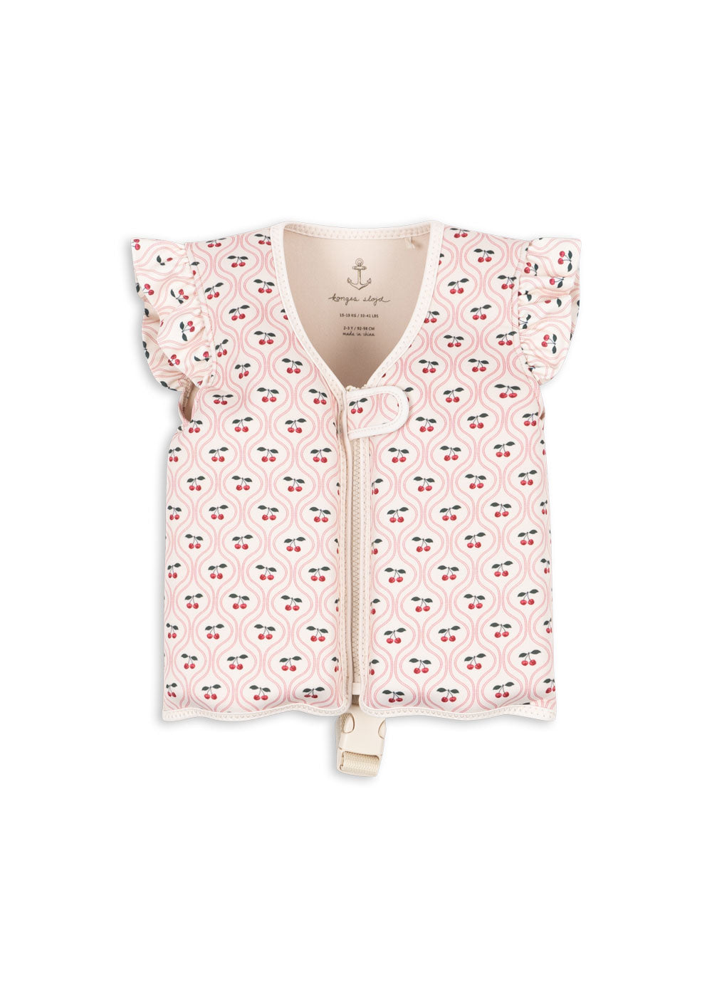 Konges Sløjd Konges Sløjd - Avery Swim Vest - Cherry Pink Motif - Pearls & Swines