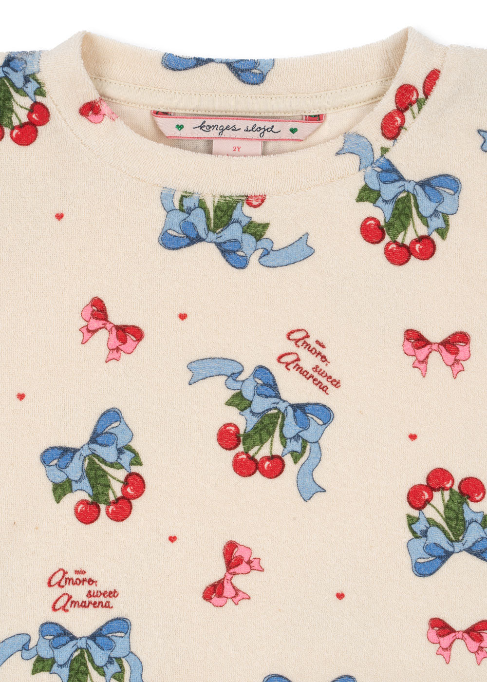 Konges Sløjd Konges Sløjd - Itty Sweat shirt Gots - Amarena - Pearls & Swines