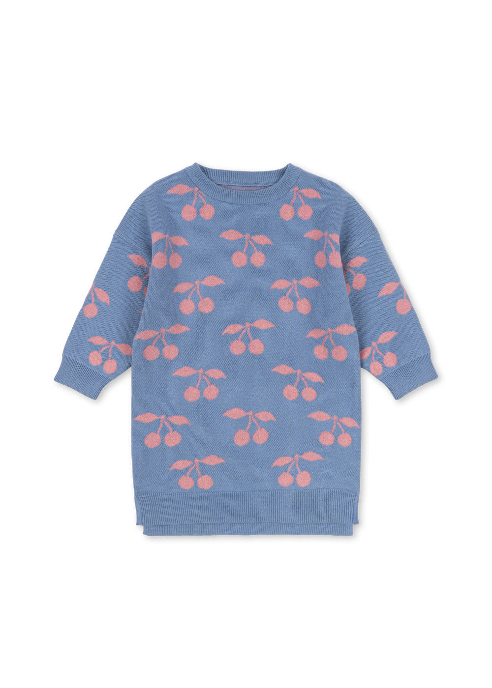 Konges Sløjd Konges Sløjd - Lapis Knit Dress Gots - Purple impression - Pearls & Swines