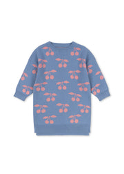 Konges Sløjd Konges Sløjd - Lapis Knit Dress Gots - Purple impression - Pearls & Swines