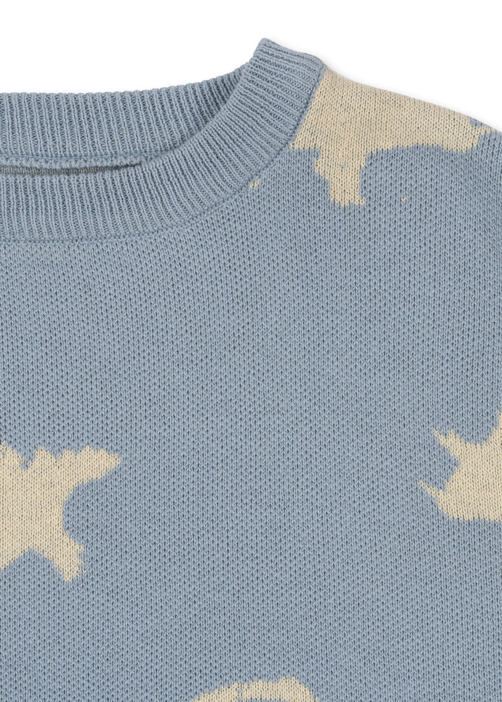 Konges Sløjd Konges Sløjd - Lapis Knit Sweater Gots - Dino mist - Pearls & Swines